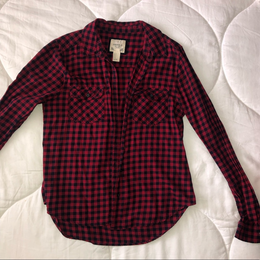 F21 plaid shirt